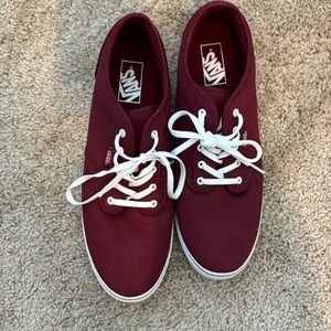 Maroon Vans size 11